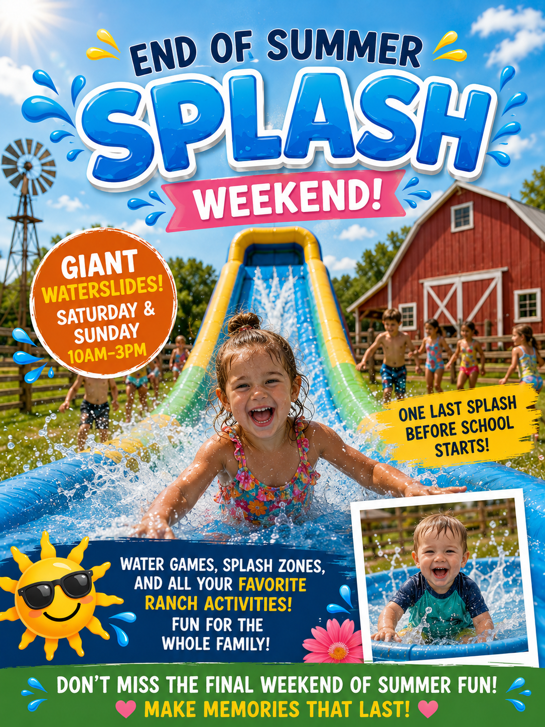 END of Summer SPLASH Weekend!