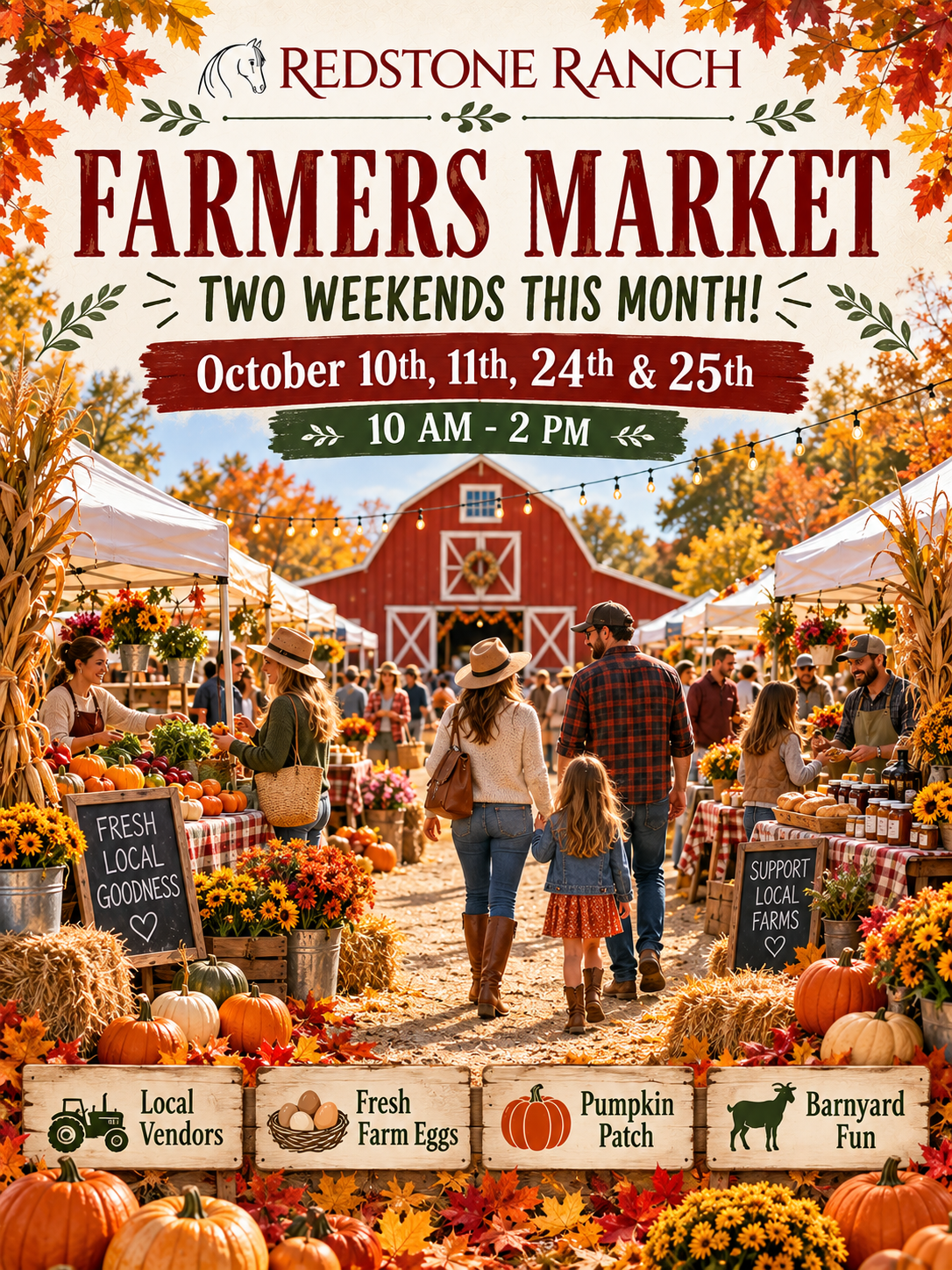 Farmers Market weekends!